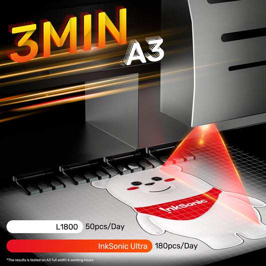 InkSonic Ultra XP600 A3/13" DTF Printer - InkSonic