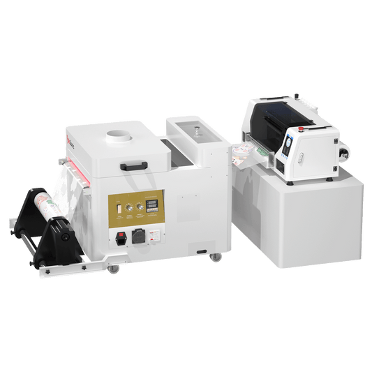XP600 Διπλή Κεφαλή Εκτυπωτή DTF A3+ U13D & Σετ Φούρνου με Αναδευτήρα Σκόνης