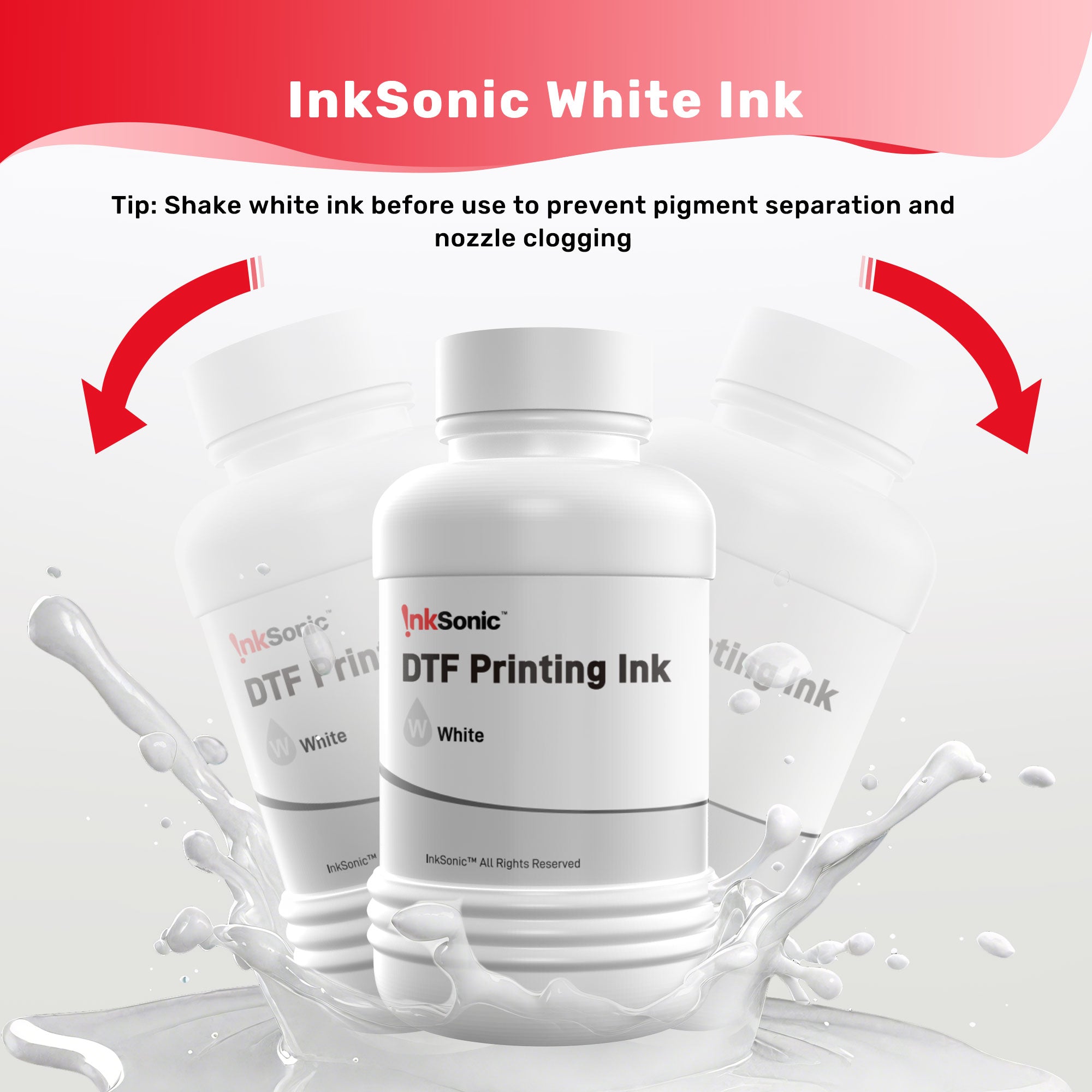 Superior Ink Ramsa Superior DTF White Ink for Direct-to-Film Printing – InkSonic