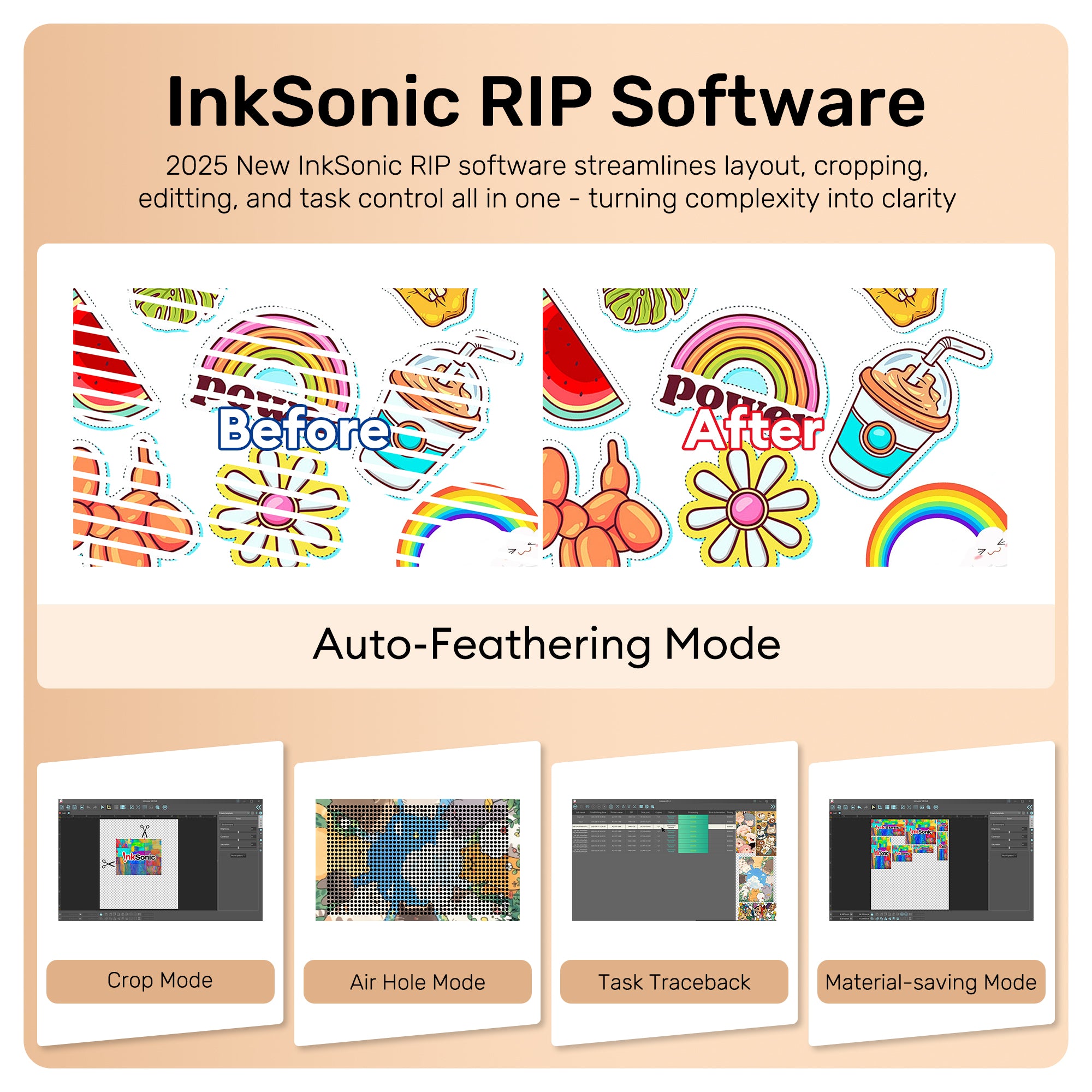 Inksonic Rip Software InkSonic L1800 A3+ DTF Printer E13A
