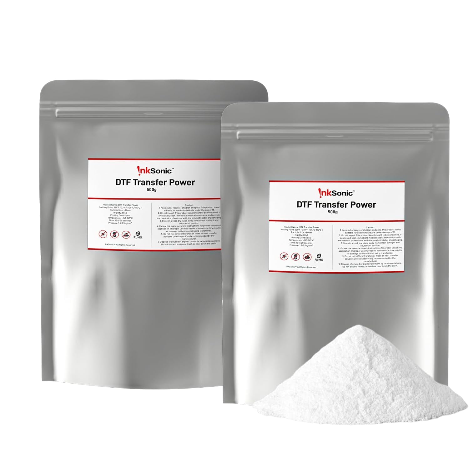 TPU DTF Transfer Powder, Strong Ahesive Powder β InkSonic